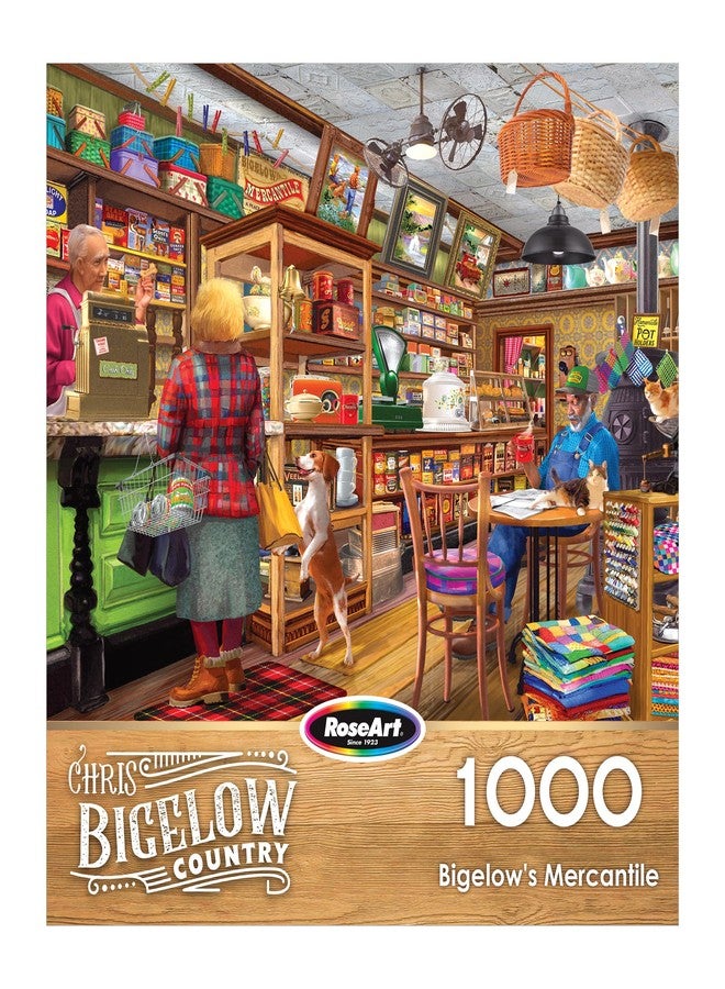 RoseArt - Bigelow Country - Bigelow's Mercantile 1000 Piece Jigsaw Puzzle, Vintage Shop Scene Puzzle for Adults - Image 4